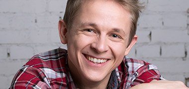 Young man with healthy smile