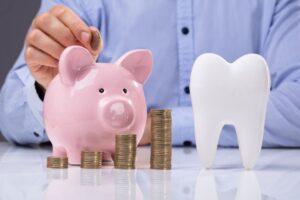 Man saving money by going to regular checkups